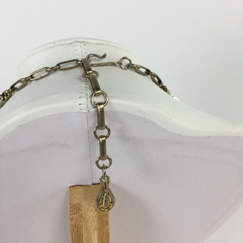 Vintage Coro Signed Silver Tone Swirls Statement Necklace and Bracelet Set of 2 - Picture 9 of 16